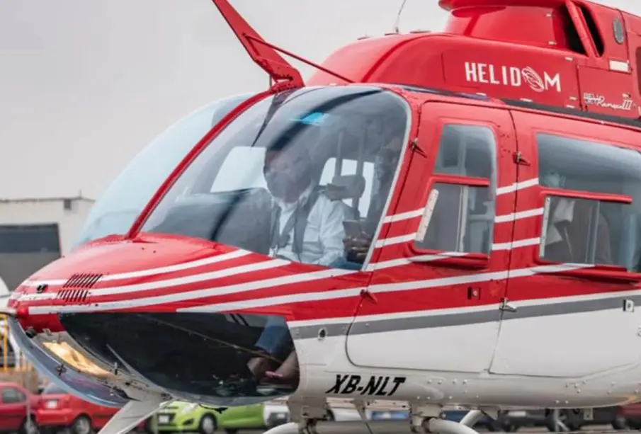 Caída de helicóptero en CDMX
