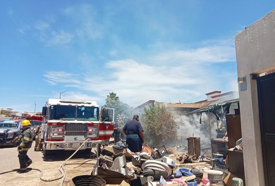 Casa incendiada en Villas del Encanto