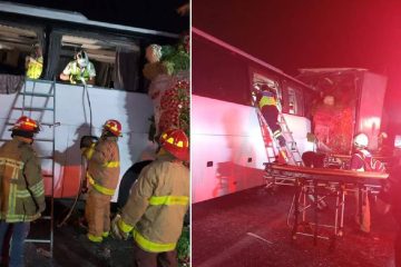 Choque de autobus con tráiler en autopista Córdoba-Veracruz