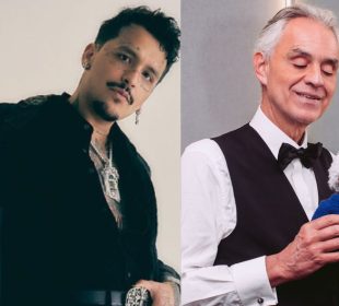 Christian Nodal y Andrea Bocelli