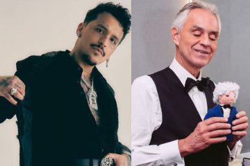 Christian Nodal y Andrea Bocelli