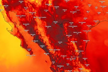 Clima caluroso para BC 24-04