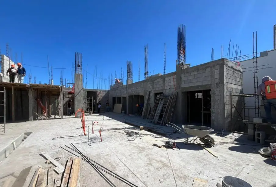 Construcción de la estación de bomberos
