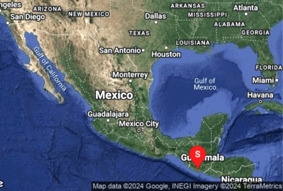 Se registra sismo 5.2 en los límites entre Chiapas y Guatemala