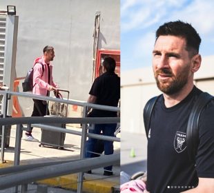 Messi llega a Monterrey