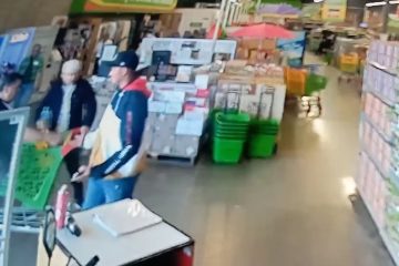 Pareja que intentó robar supermercado