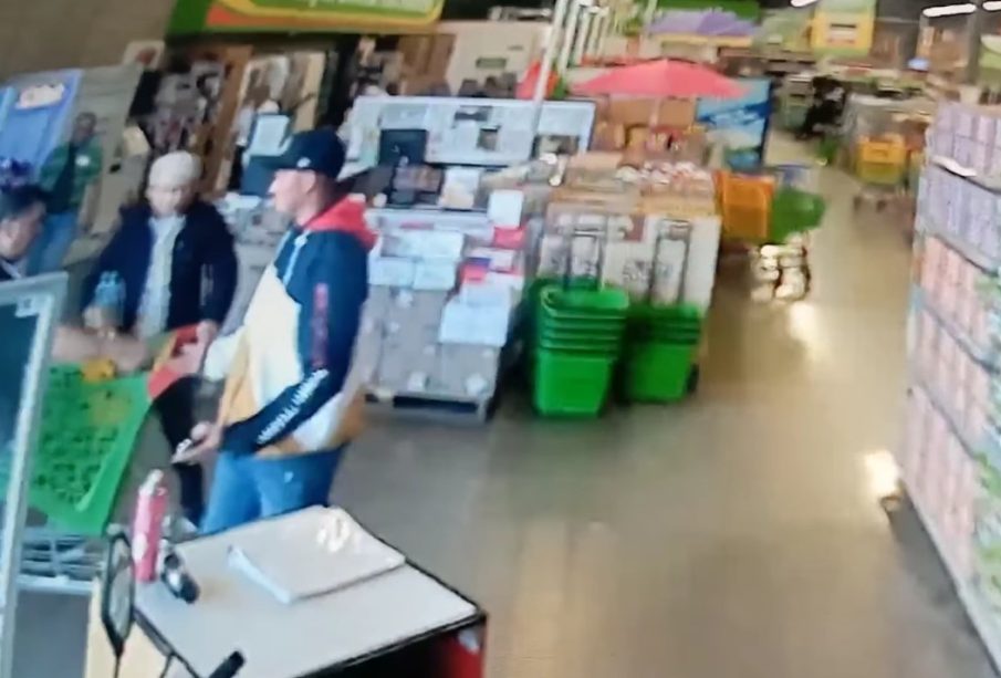 Pareja que intentó robar supermercado