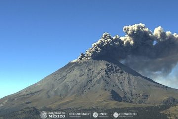 Reciente actividad volcán Popocatépetl: 185 personas atendidas