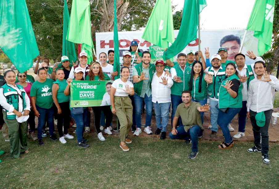 Simpatizantes con candidatos de Morena y Verde