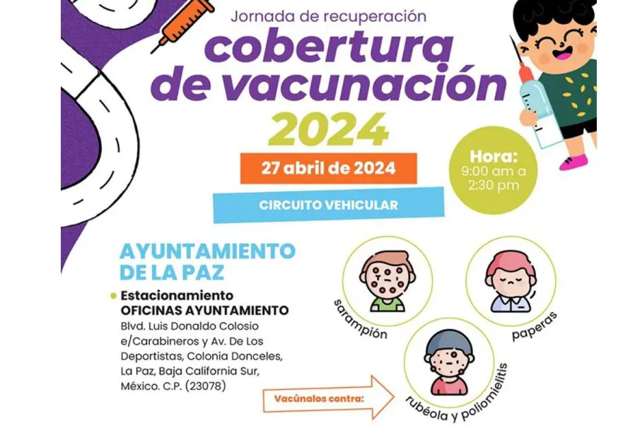 Vacunación infantil en La Paz