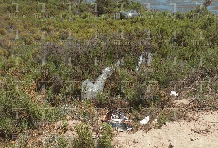 Basura en El Comitán después del fin de semana santo en La Paz