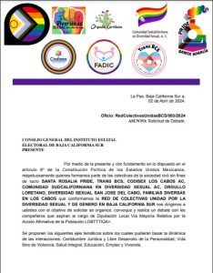 Colectivas de BCS piden debates con candidatos por la acción afirmativa LGBT+