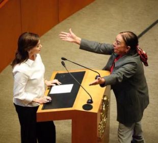 (VIDEO) ¡Otra vez! Las senadoras Lucía Trasviña y Lilly Téllez se pelean en tribuna