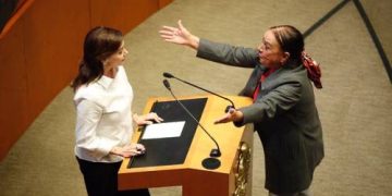 (VIDEO) ¡Otra vez! Las senadoras Lucía Trasviña y Lilly Téllez se pelean en tribuna