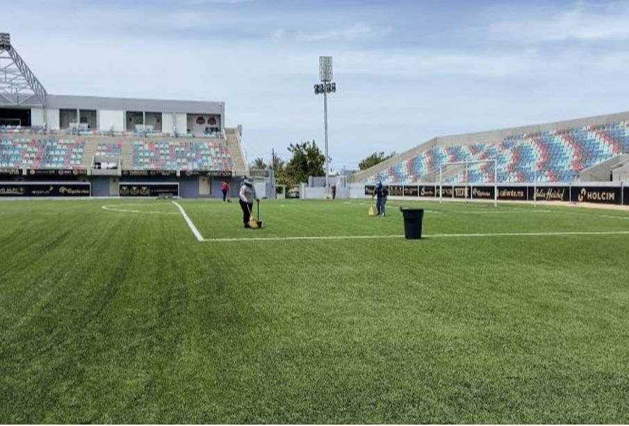 Campo del Guaycura listo para Play In del Atlético La Paz en Liga de Expansión MX