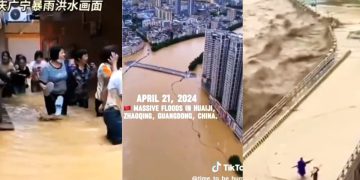 Inundaciones por Tormentas que azotan a China