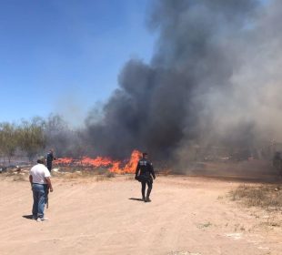 Incendio en basura