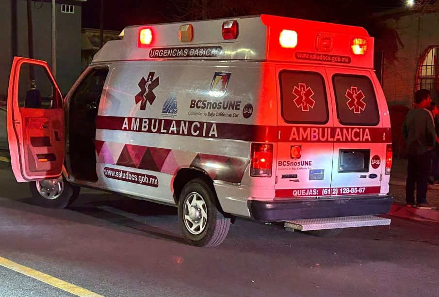 Ambulancia en la colonia Reforma