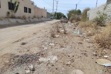 Calle sin pavimentar en La Paz
