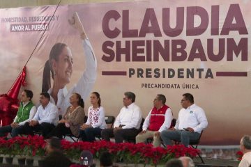 Claudia Sheinbaum en Los Cabos de campaña