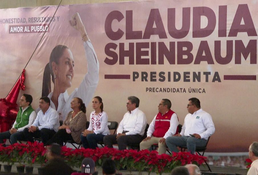 Claudia Sheinbaum en Los Cabos de campaña