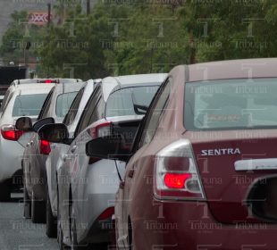 Congestión vial por paro de magisterio