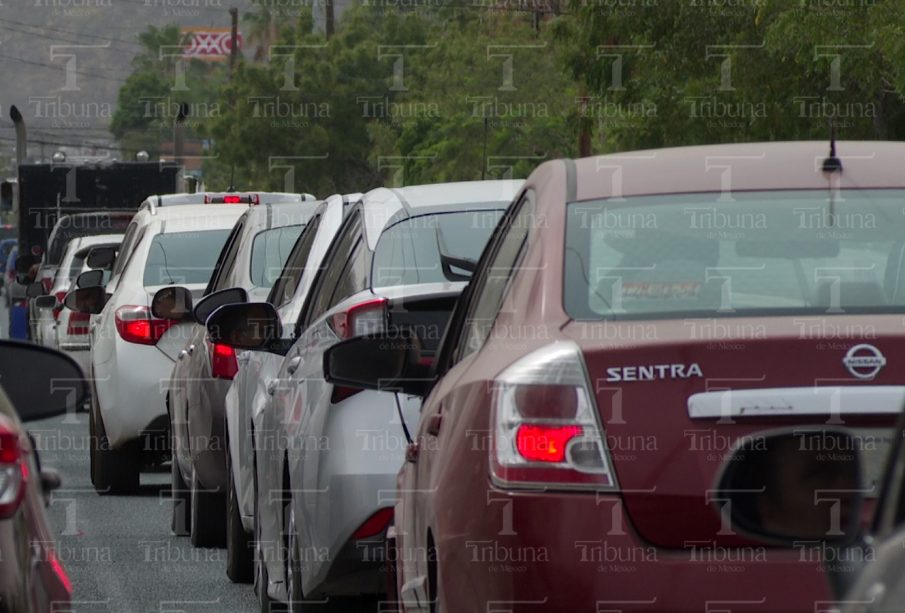 Congestión vial por paro de magisterio