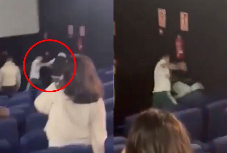 (VIDEO) Boxeador golpea a hombre que agredía a su pareja en cine de España