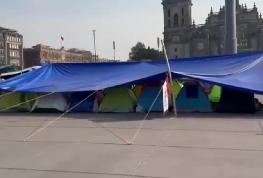 CNTE continuará paro en el Zócalo CDMX previo al cierre de campaña de Sheinbaum