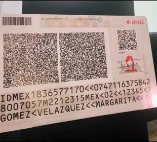 INE con códigos QR