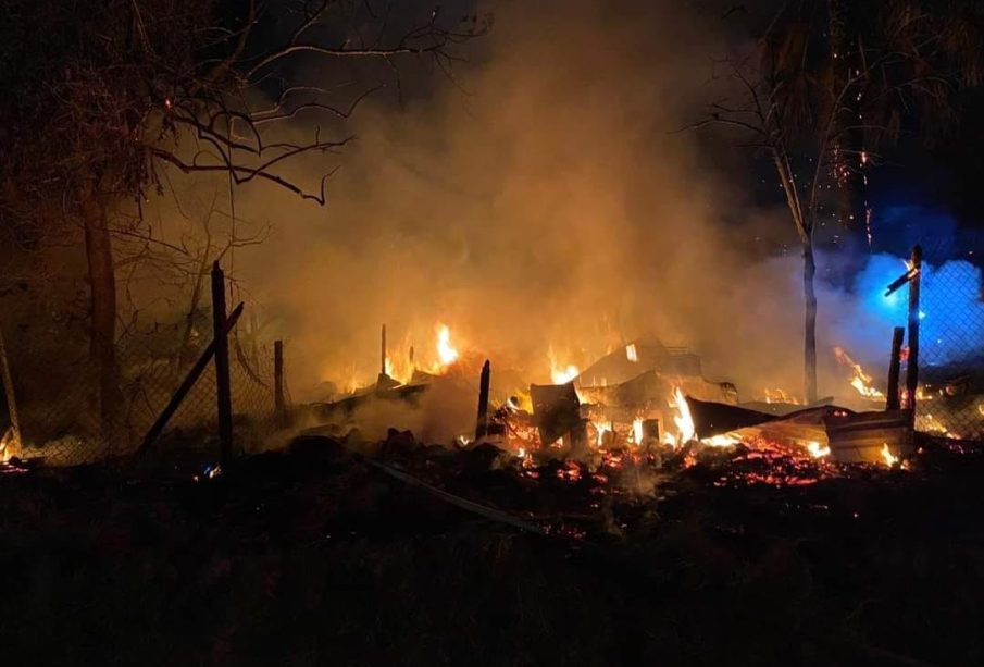 Incendio en Vado Santa Rosa