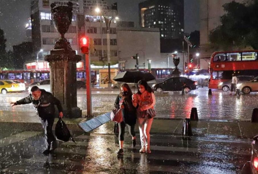 Lluvias nocturnas en CDMX