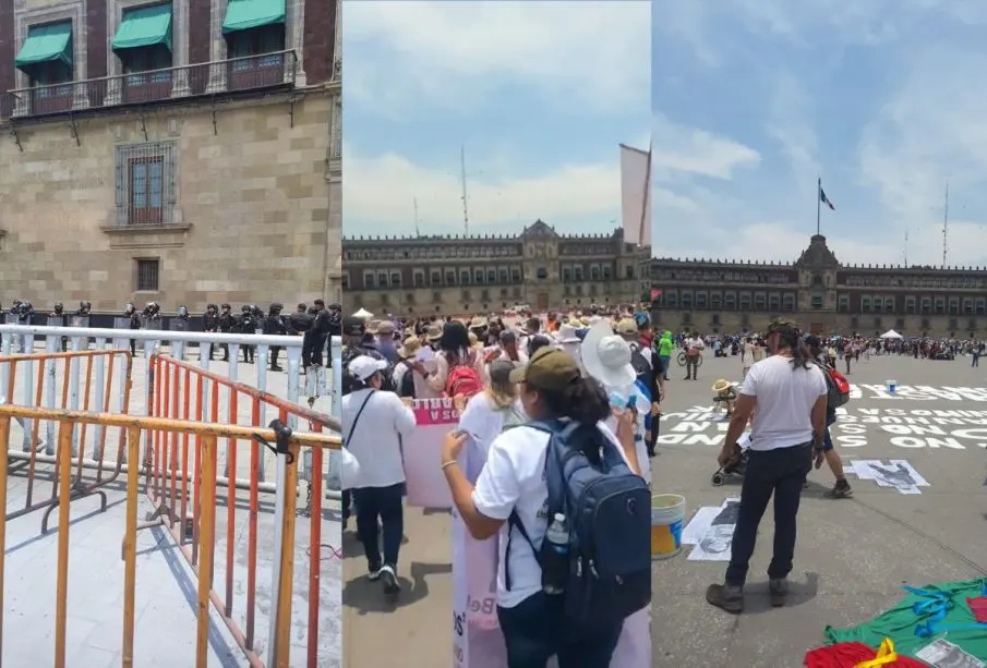 Madres buscadoras en el Palacio Nacional