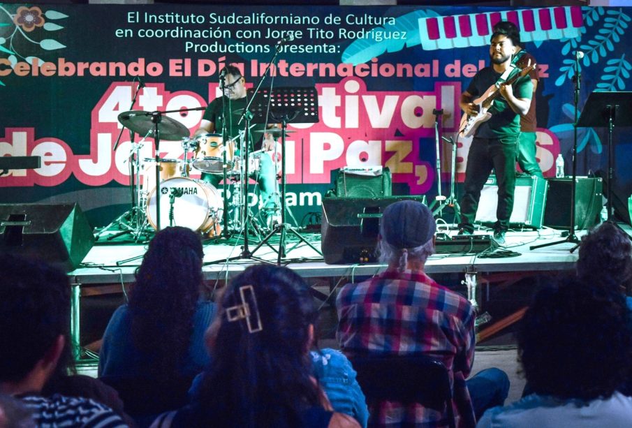 Músicos en el Festival de Jazz de La Paz
