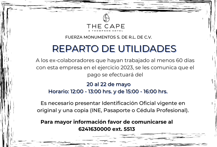 Reparto de Utilidades The Cape