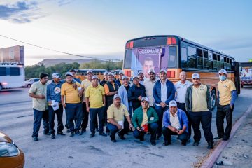 Rigo Mares con el sector del transporte