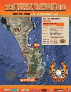 Cierre temporal de calles en San José del Cabo por Rally Mexican 1000 NORRA 2024