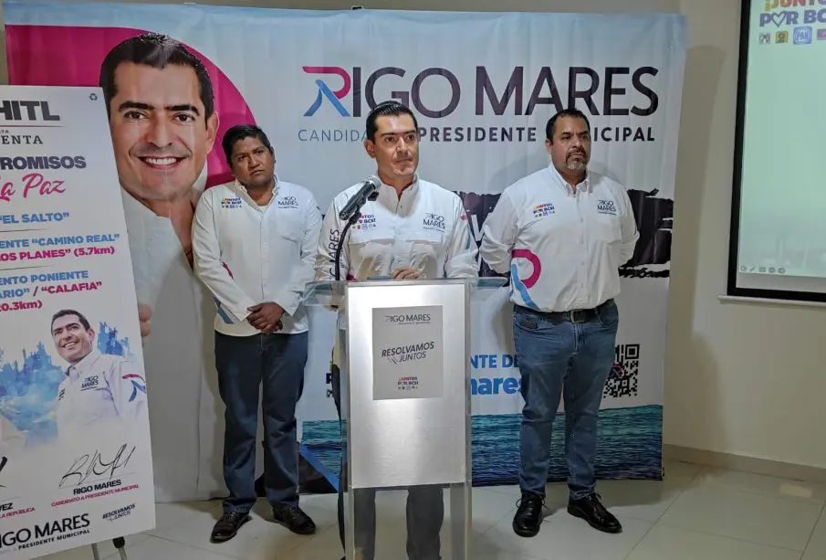 Rigo Mares presenta proyectos para el desarrollo de La Paz