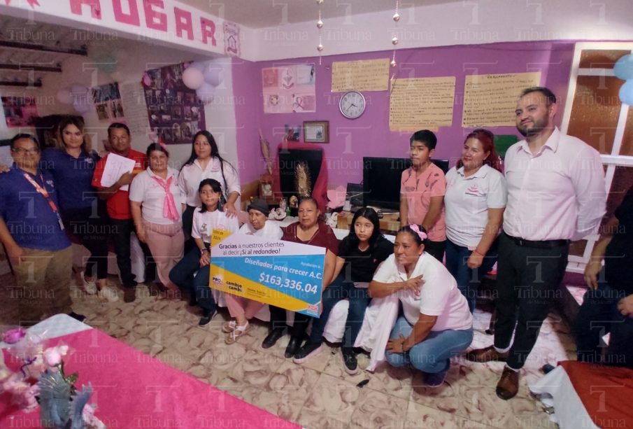 Casa Hogar Diseñada para Crecer recibe más de 160 mil pesos en donativos