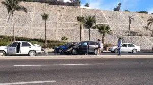 Congestión vial por múltiples accidentes en Los Cabos