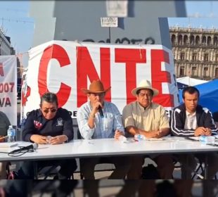 CNTE continuará paro en el Zócalo CDMX previo al cierre de campaña de Sheinbaum