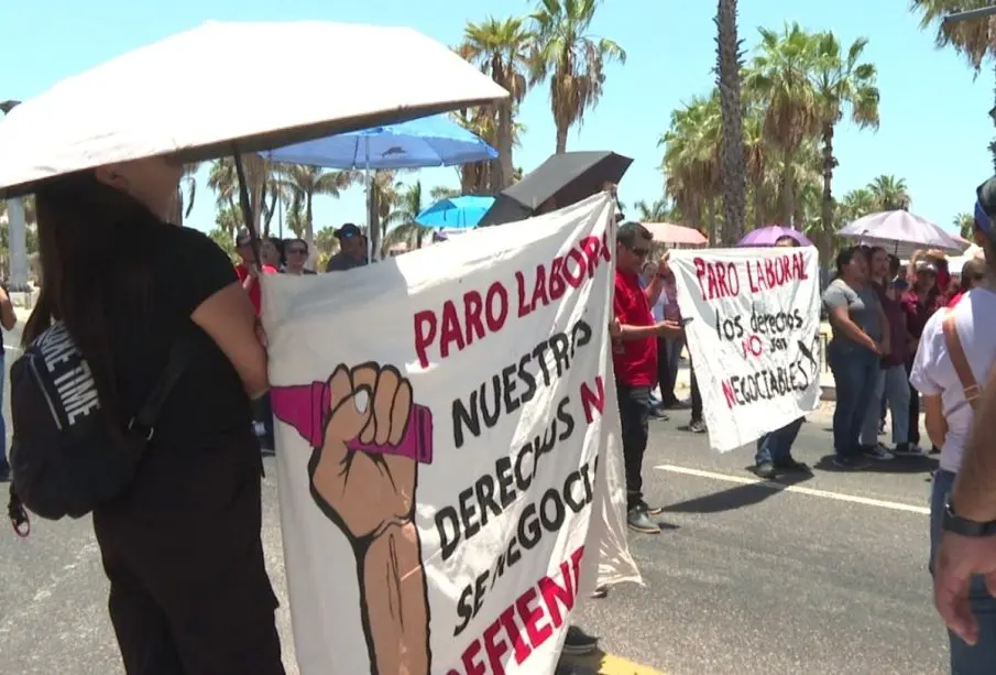 Protestas de maestros en Los Cabos