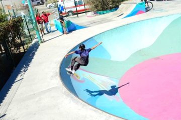 Práctica de skate en La Paz