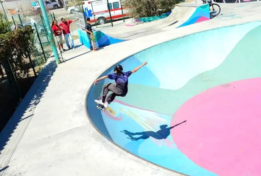 Práctica de skate en La Paz