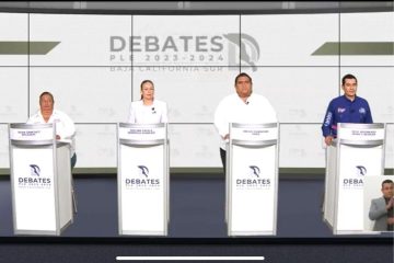 Debaten candidatos de La Paz