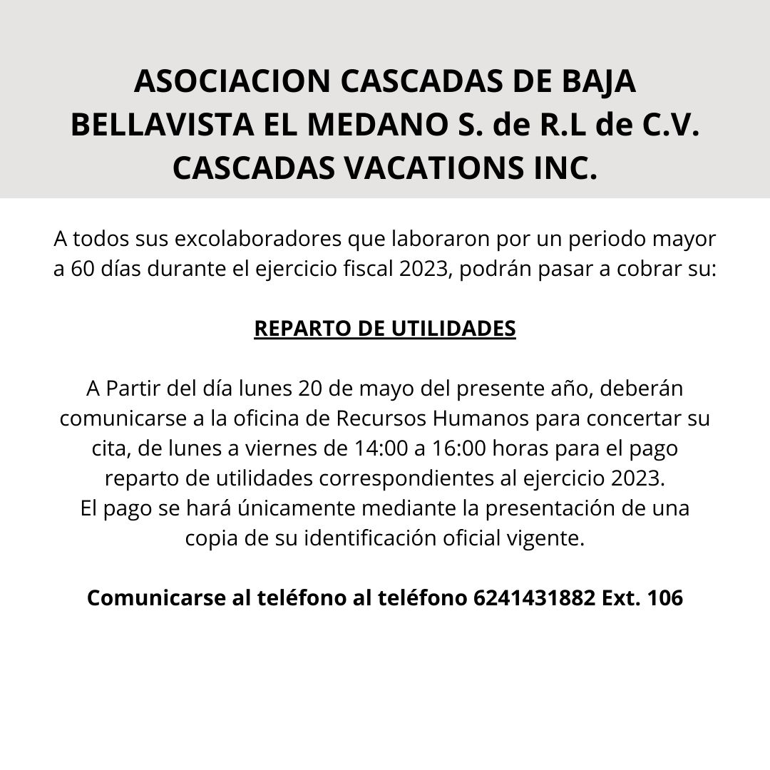 Asociación Cascadas de Baja Bellavista El Medano