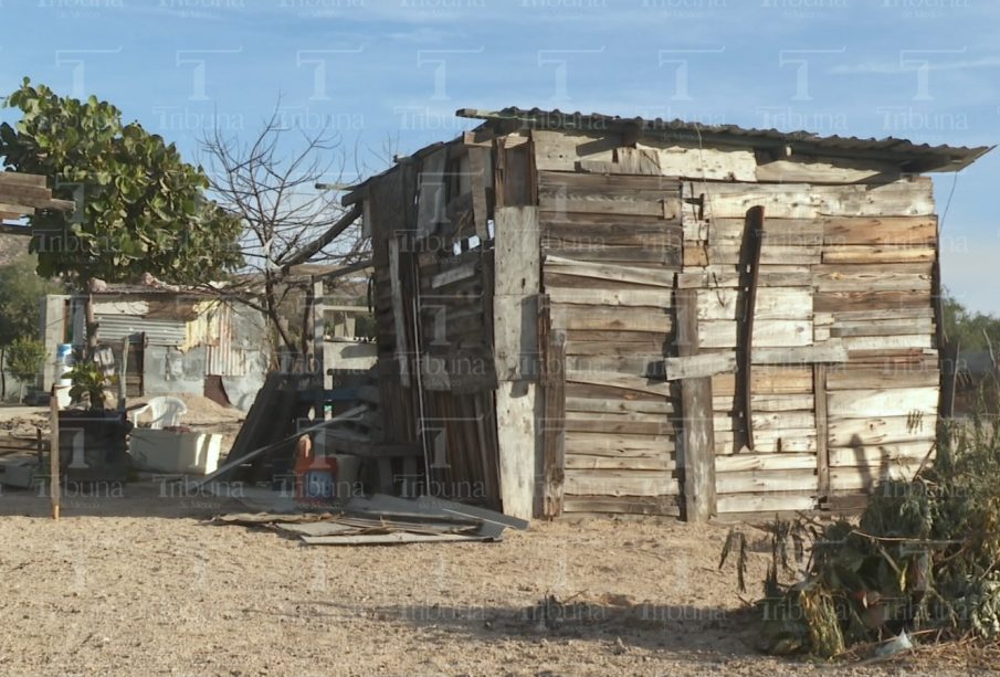 Casa de madera instalada en zona de riesgo