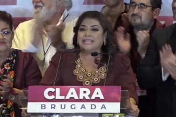 Clara Brugada se declara ganadora, jefatura de gobierno de CDMX