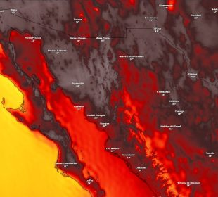 Clima caluroso en extremo para BC