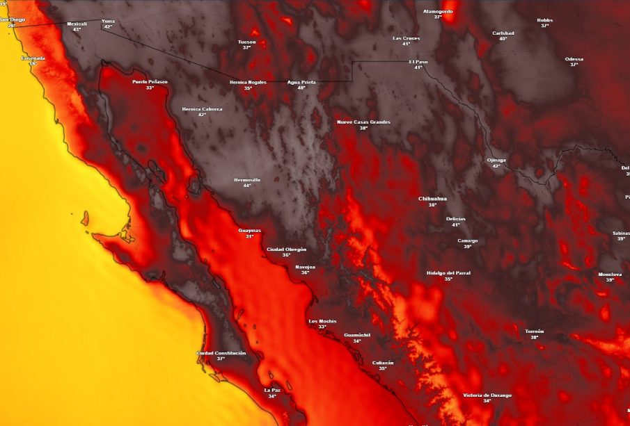 Clima caluroso en extremo para BC